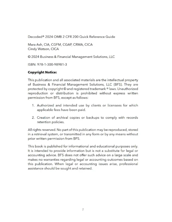 DECODED® 2024 OMB 2 CFR 200 Quick Reference Guide - Image 5