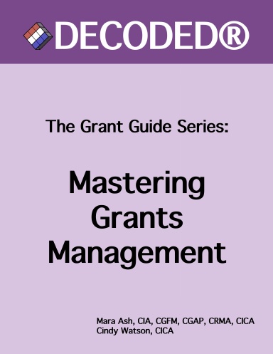 DECODED® Mastering Grants Management