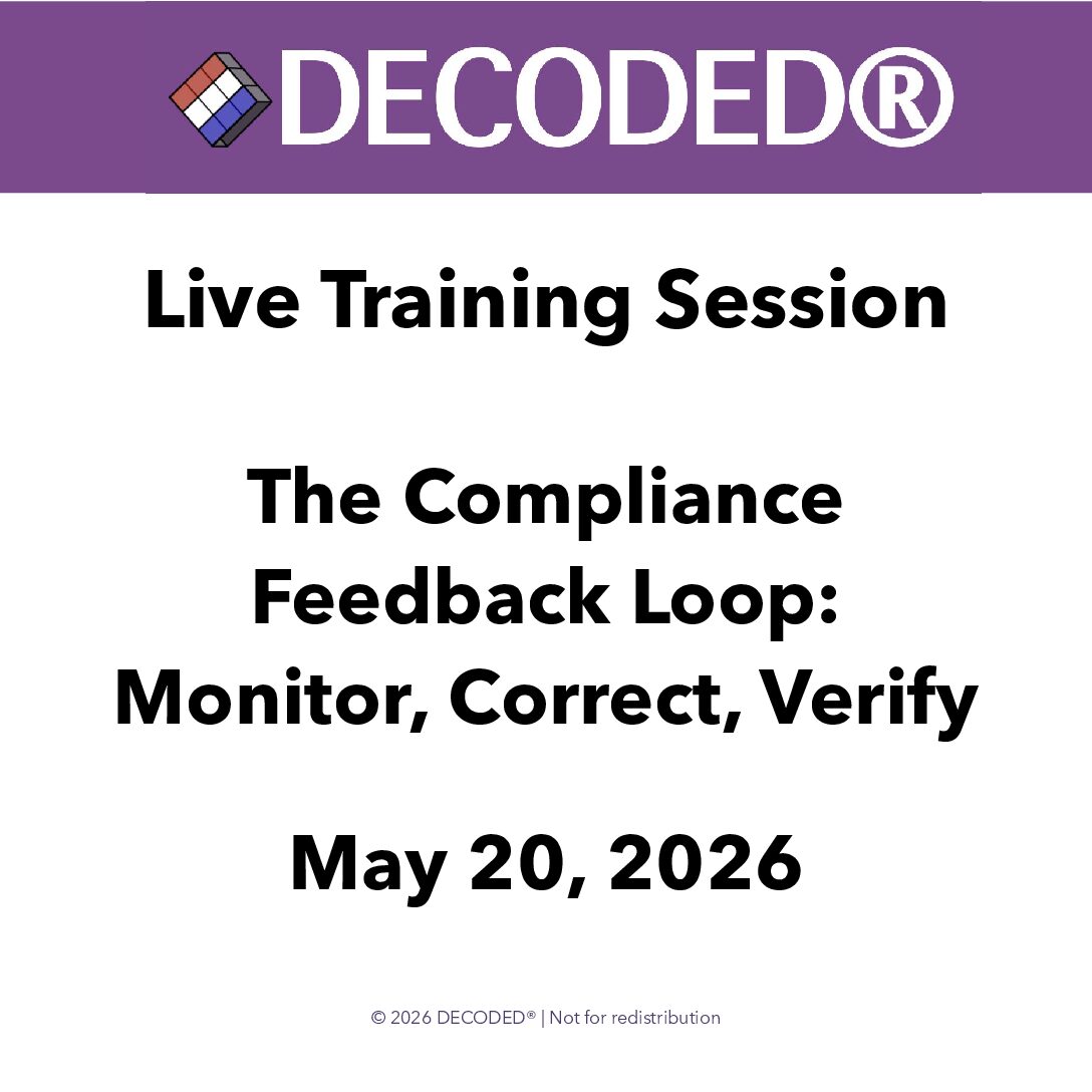 The Compliance Feedback Loop: Monitor, Correct, Verify